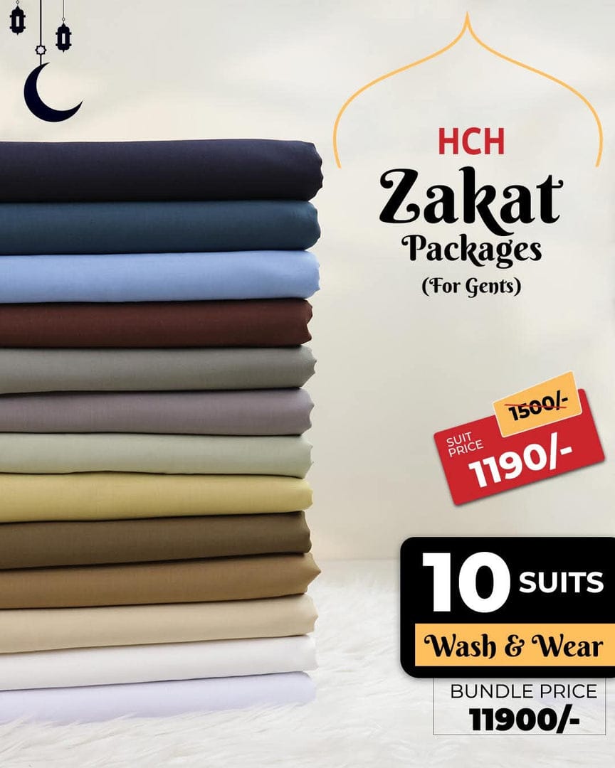 Zakat Special Offer 10 suits 11900 First 500 Oders Delivery Free